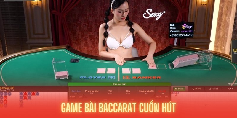 Game bài Baccarat thu hút người chơi Live Casino 23WIN